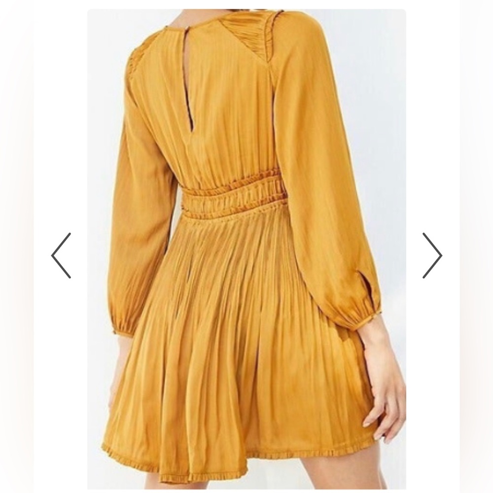 Maeve Anthropologie Gold Dress Size XS